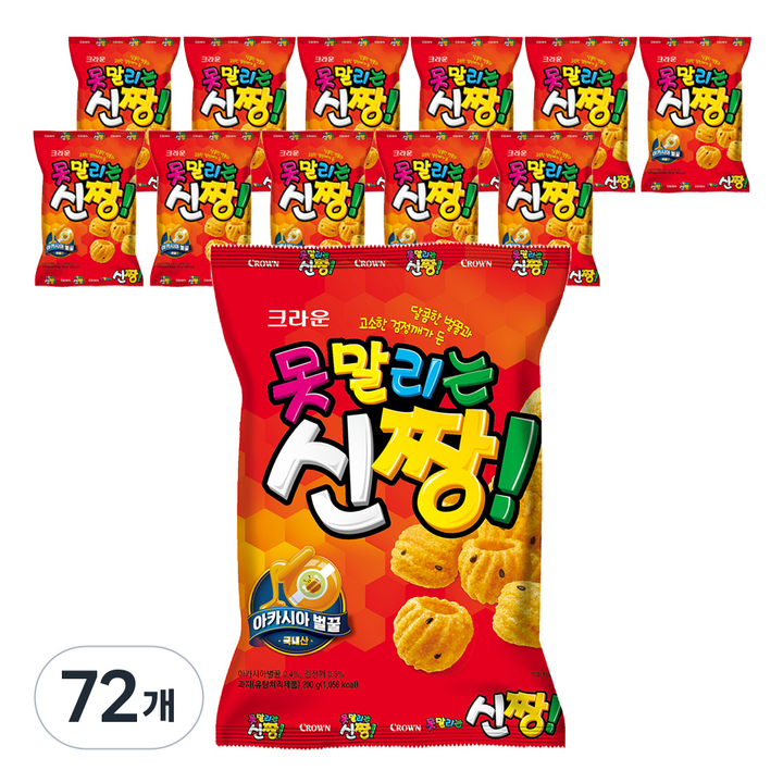 크라운 못말리는신짱, 200g, 72개