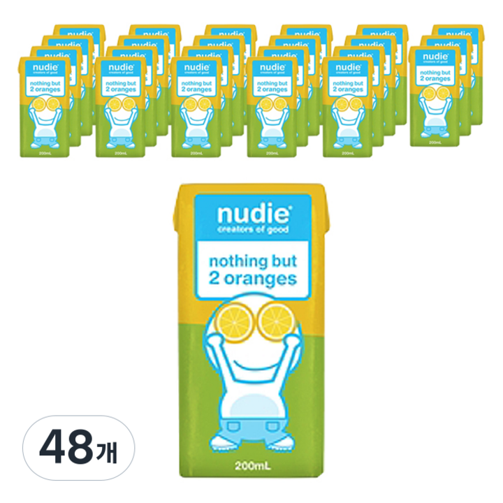 누디 나팅벗 오렌지주스, 48개, 200ml