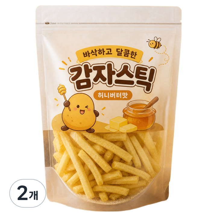 바삭하고 달콤한 감자스틱 허니버터맛, 300g, 2개