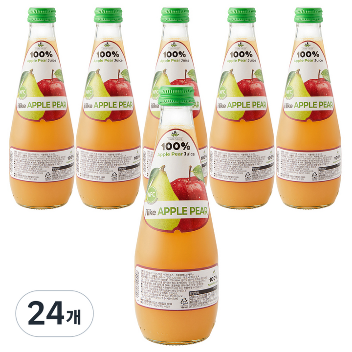 캐슬밸리 100 착즙 사과배 주스, 24개, 300ml