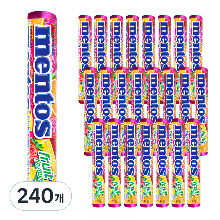 멘토스 푸르티향, 37.5g, 240개