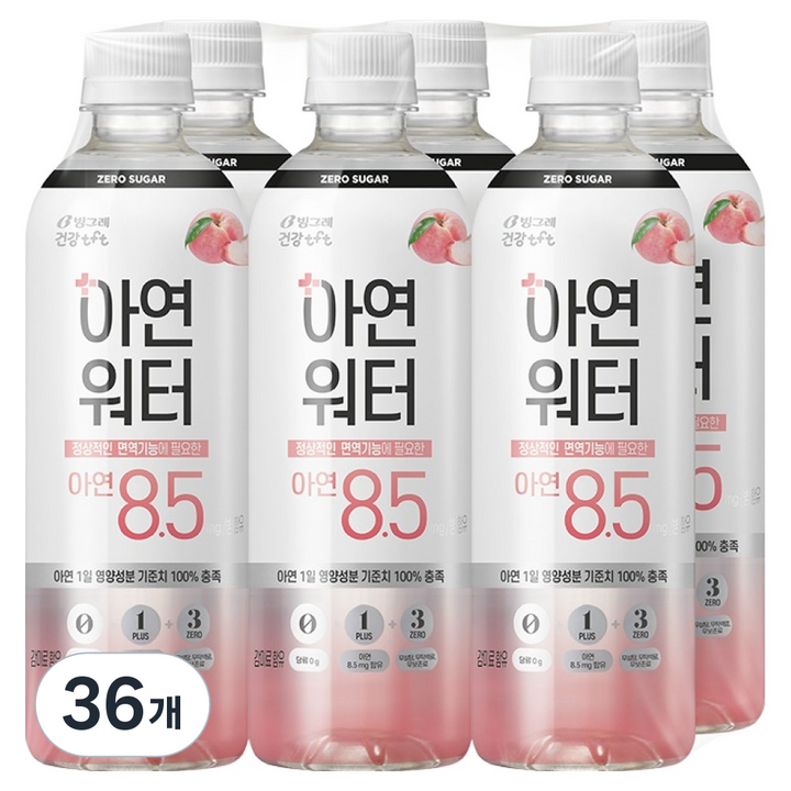 티에프티 아연워터, 500ml, 36개