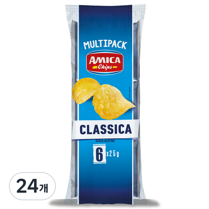 아미카 오리지널 감자칩 멀티팩, 150g, 24개