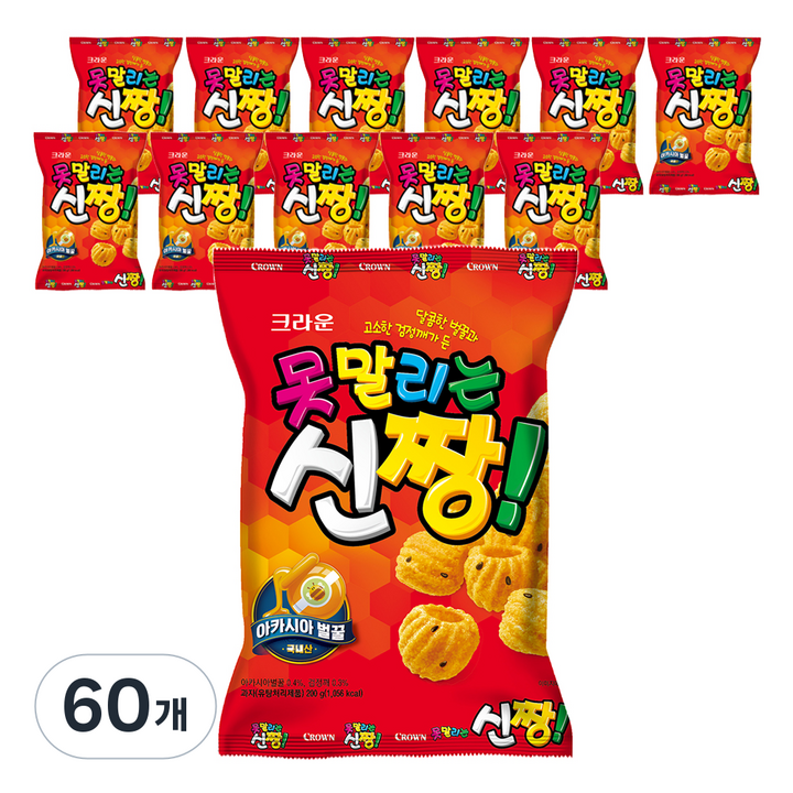 크라운 못말리는신짱, 200g, 60개
