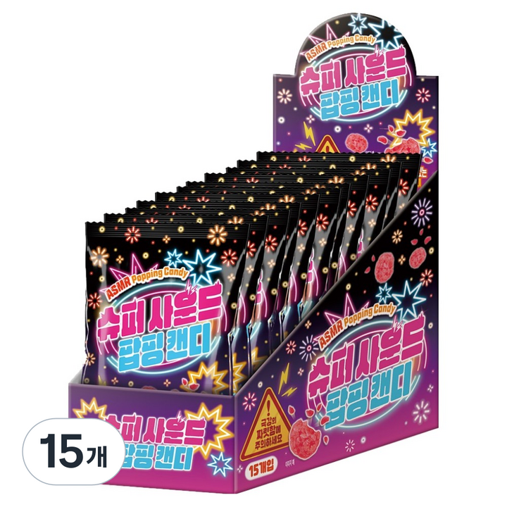 슈퍼사운드 팝핑캔디 15p, 15개, 150g