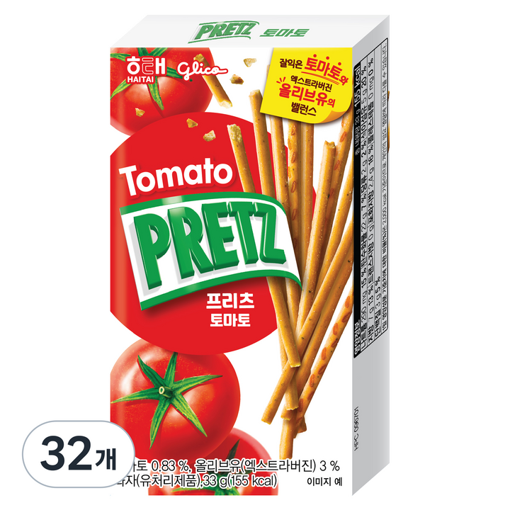 프리츠 토마토 막대과자, 33g, 32개