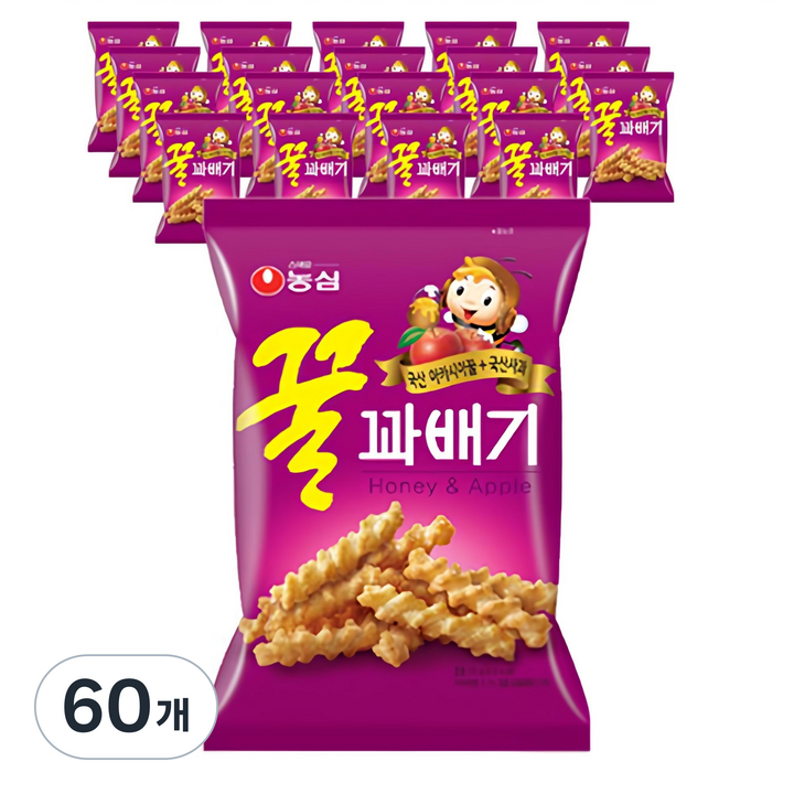 꿀꽈배기, 90g, 60개