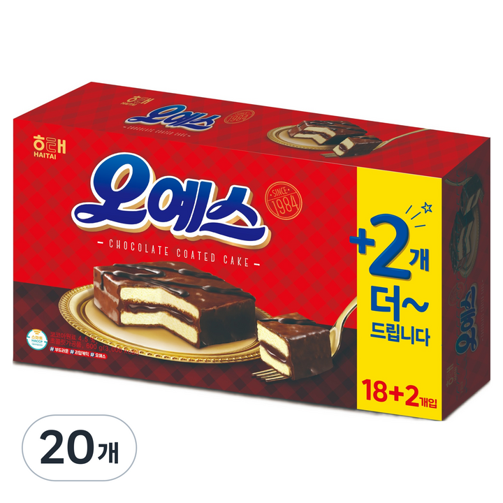 해태제과 오예스 20p, 600g, 20개