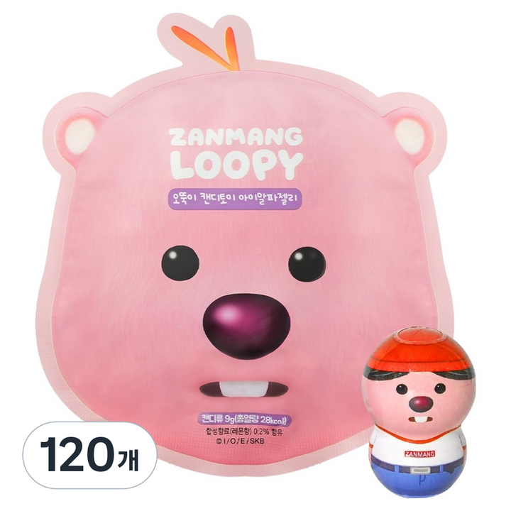 잔망루피 오뚝이 캔디토이, 9g, 120개
