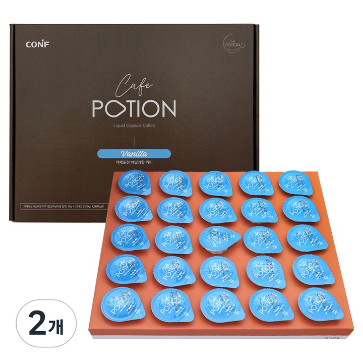 코엔에프 아메리카노 바닐라향 포션커피, 20g, 25개입, 2개