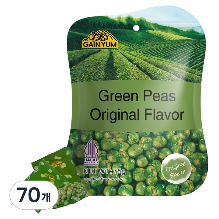 GAINYUM 그린피스 오리지널, 70개, 75g