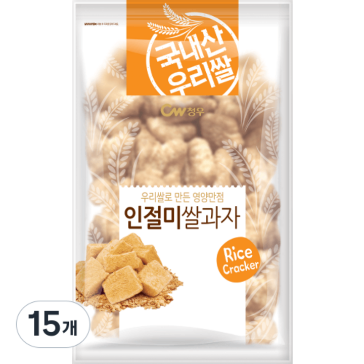 청우식품 인절미 쌀과자, 280g, 15개