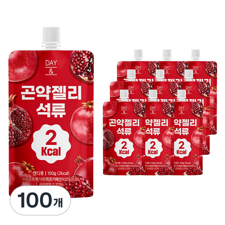 데이앤 2칼로리 곤약젤리 석류, 150g, 100개