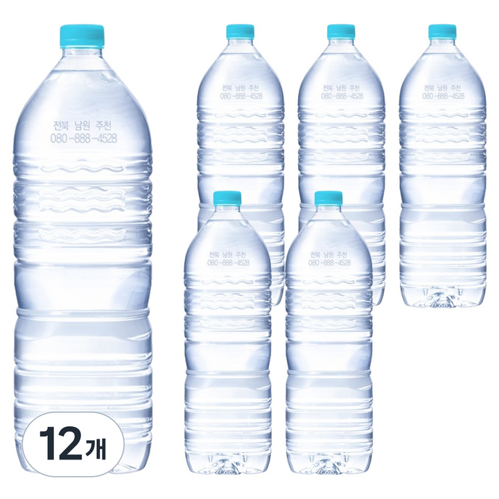 가야 G워터 생수 무라벨, 2L, 12개