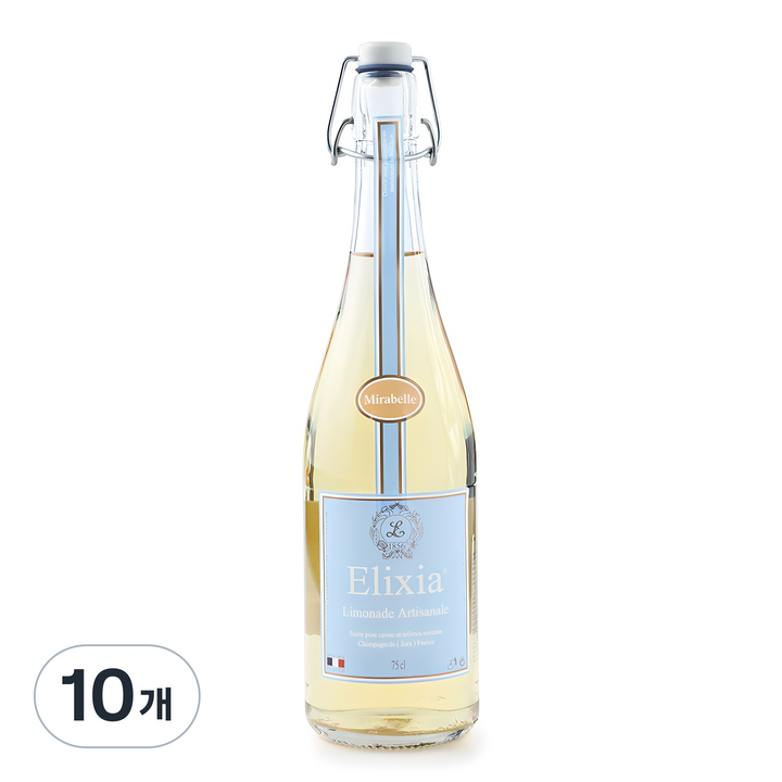 엘릭시아 자두맛 탄산음료, 750ml, 10개
