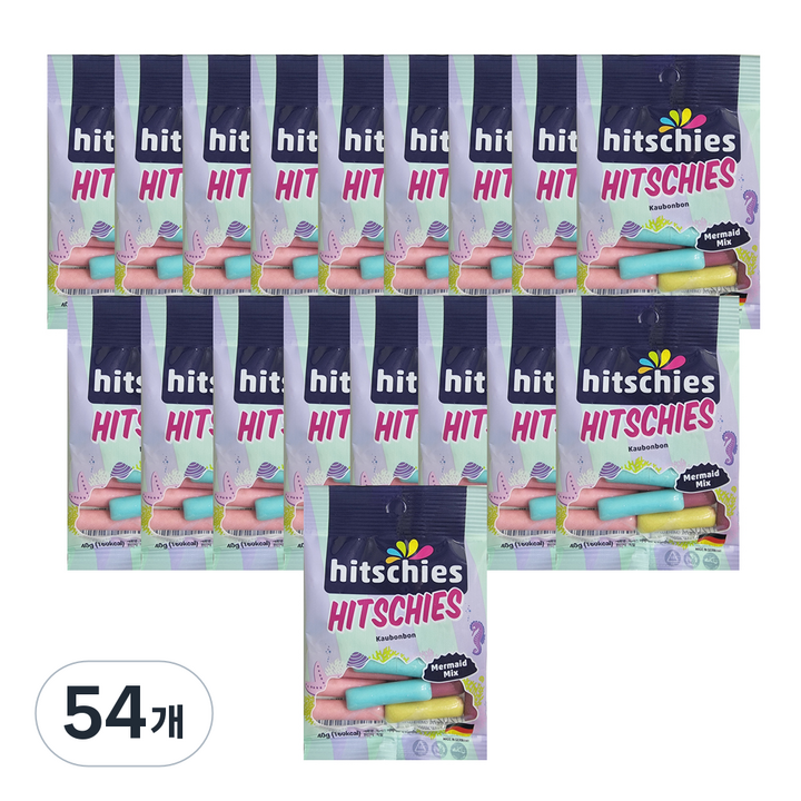 히츨러 히치스 머메이드 수수깡 젤리, 54개, 40g