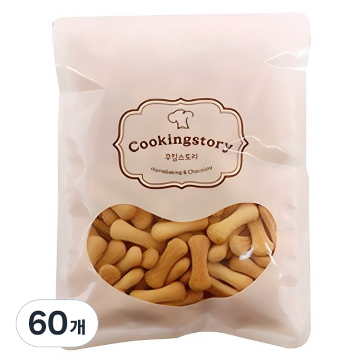 쿠킹스토리 냠냠이 비스킷 미니스틱, 200g, 60개