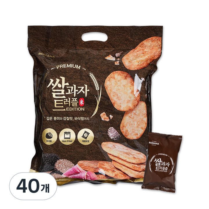 로마나 쌀과자 트러플 41p, 40개, 346g