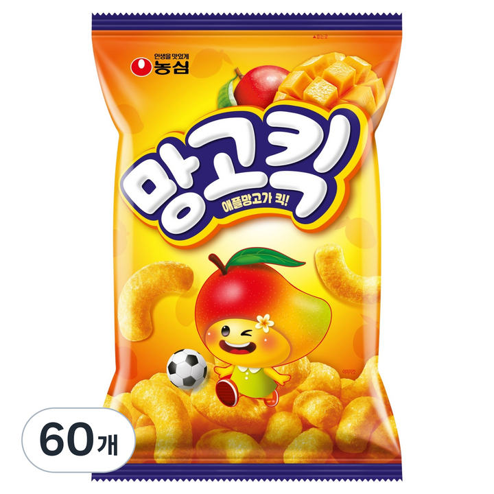 농심 망고킥, 100g, 60개