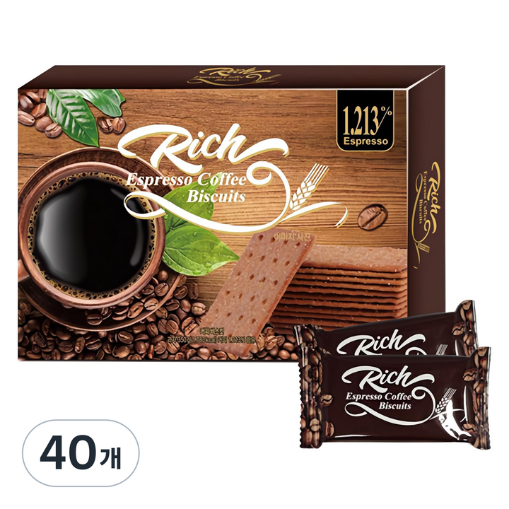 리치 에스프레소 커피 비스킷, 40개, 350g