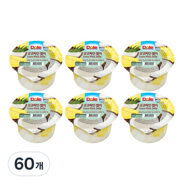 돌 코코파인 컵젤리 1개입, 200g, 60개