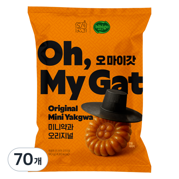 도시곳간 오마이갓 미니약과 오리지널, 70개, 90g