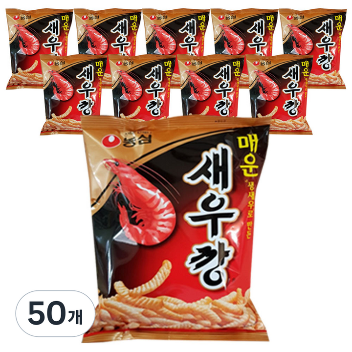 새우깡 매운새우깡, 90g, 50개