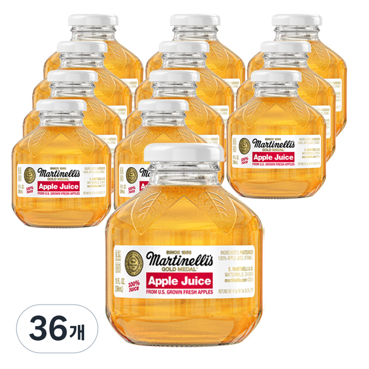 마르티넬리 골드메달 애플주스, 296ml, 36개