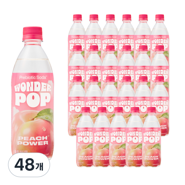 클룹 원더팝 프리바이오틱스 피치파워, 48개, 500ml