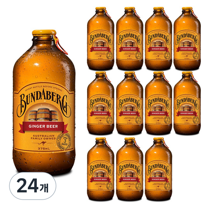 분다버그 진저비어, 375ml, 24개