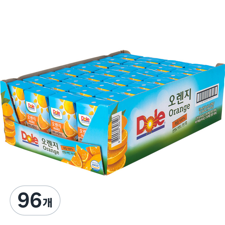 돌 오렌지 주스, 120ml, 96개