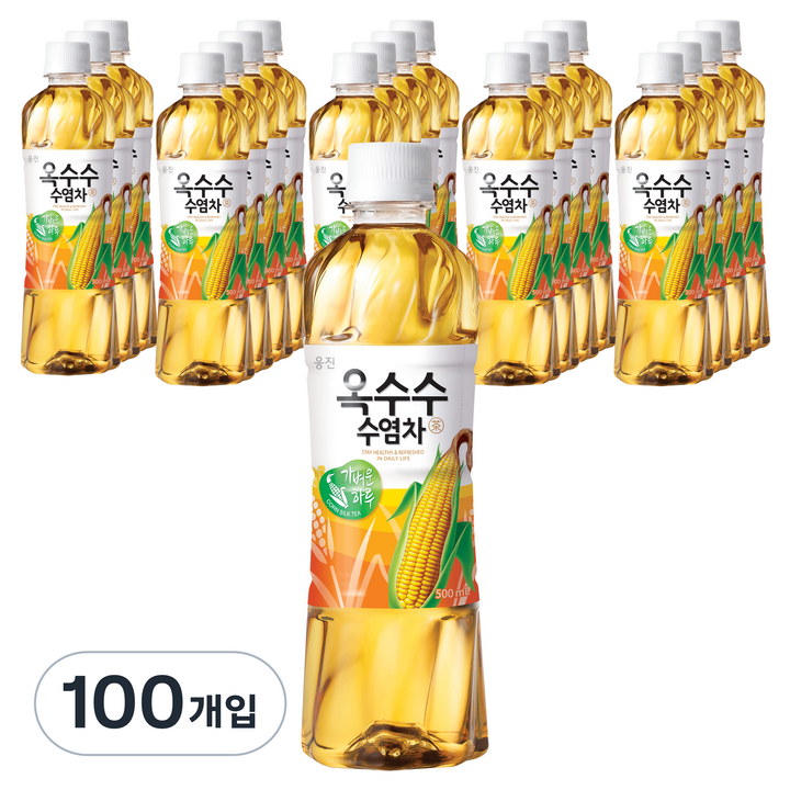 웅진 옥수수수염차 음료, 500ml, 100개