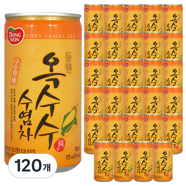 동원 옥수수 수염차, 175ml, 120개