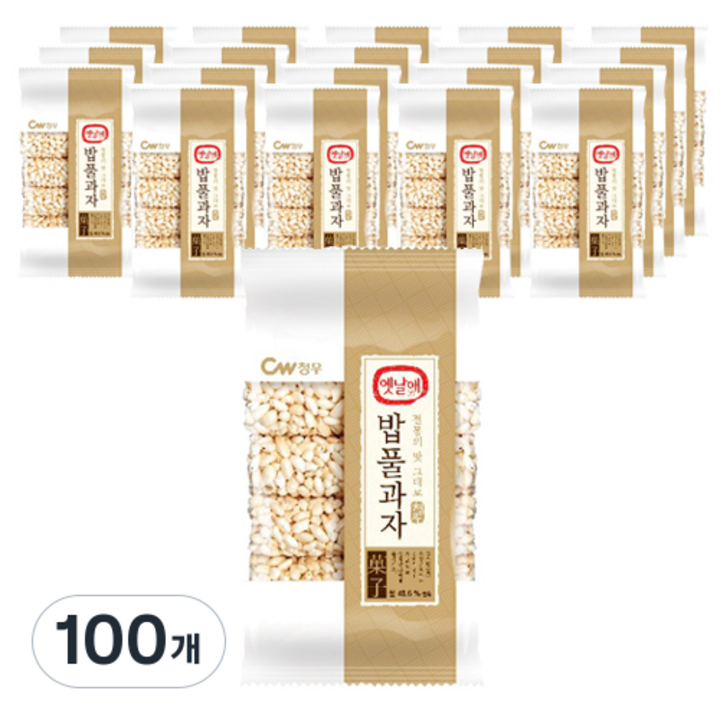 청우식품 밥풀과자 20p, 90g, 100개