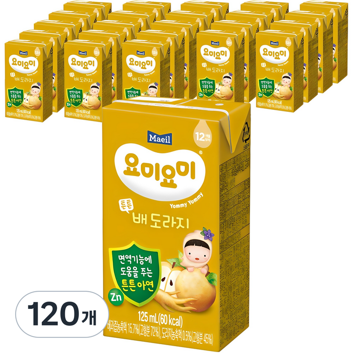 요미요미 튼튼 배도라지, 125ml, 120개