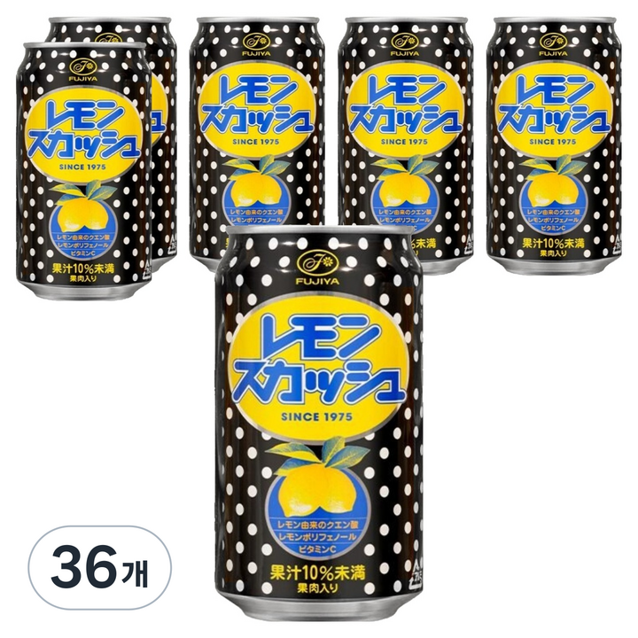 후지야 레몬 스쿼시, 350ml, 36개