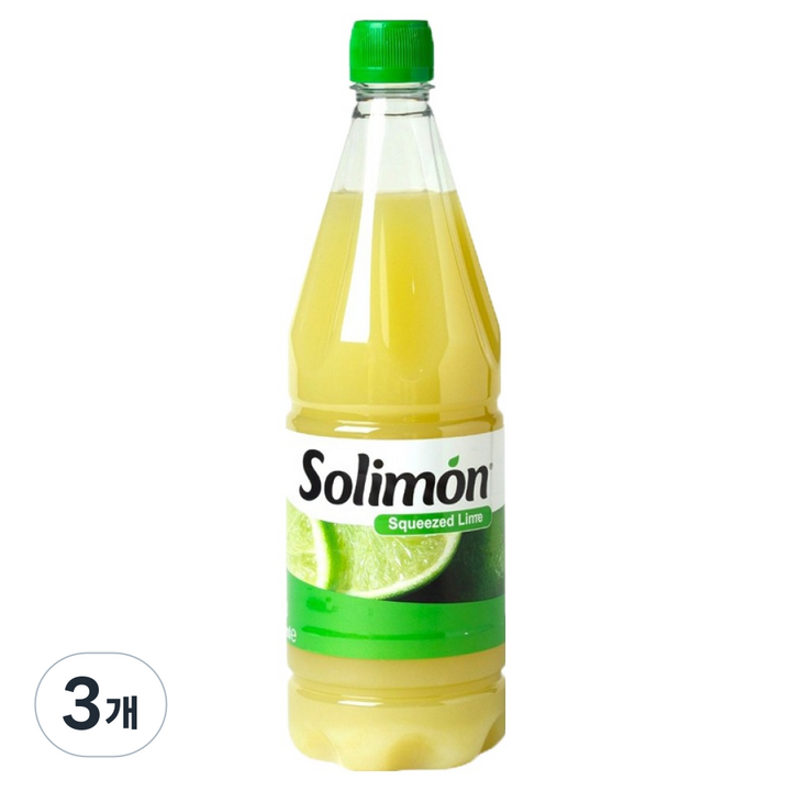 솔리몬 스퀴즈드 라임즙, 1L, 3개