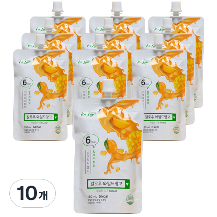 칼로우 워터젤리 와일드 망고 10p, 1.5L, 10개