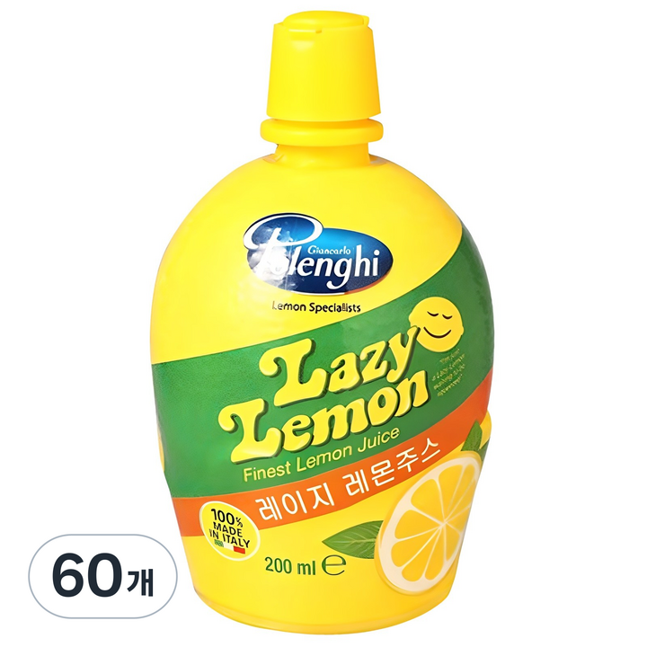 레이지레몬 주스, 200ml, 60개