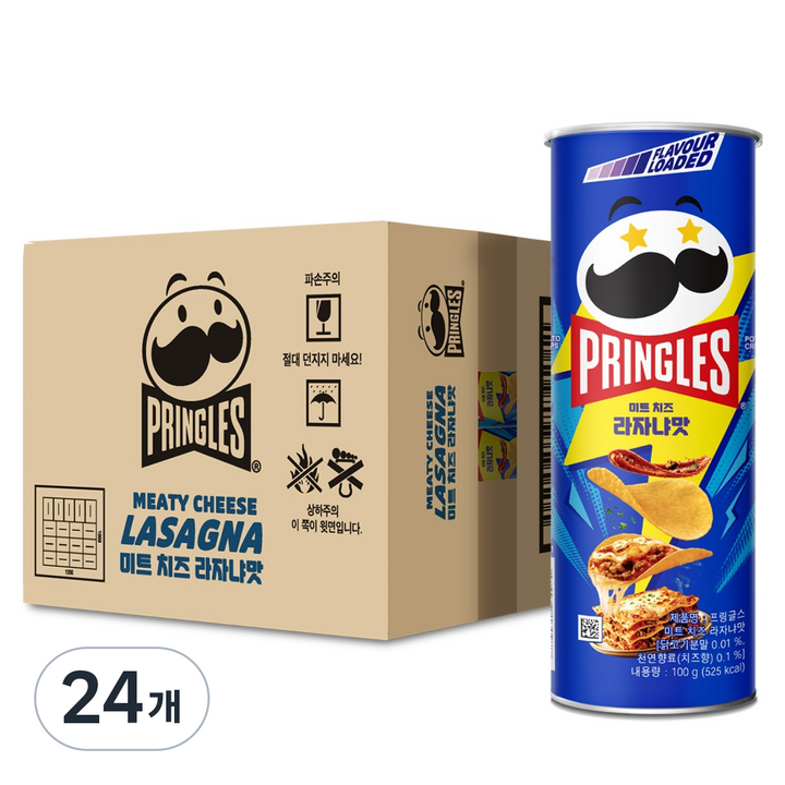 프링글스 미트 치즈 라자냐맛, 100g, 24개