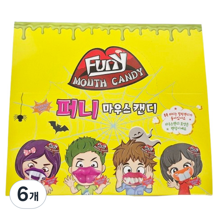 퍼니 마우스 캔디 12p, 156g, 6개