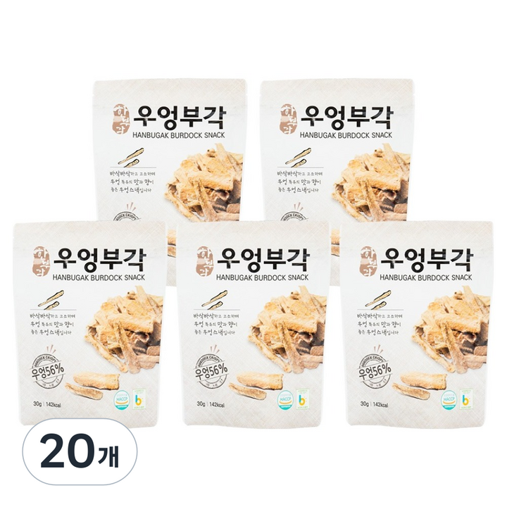 한부각 우엉부각, 20개, 30g