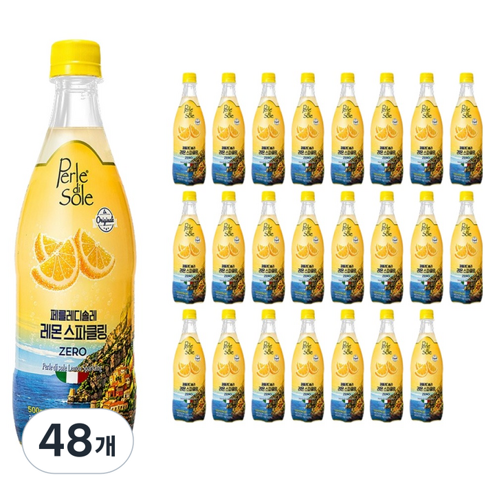페를레디솔레 레몬 스파클링 음료, 48개, 500ml