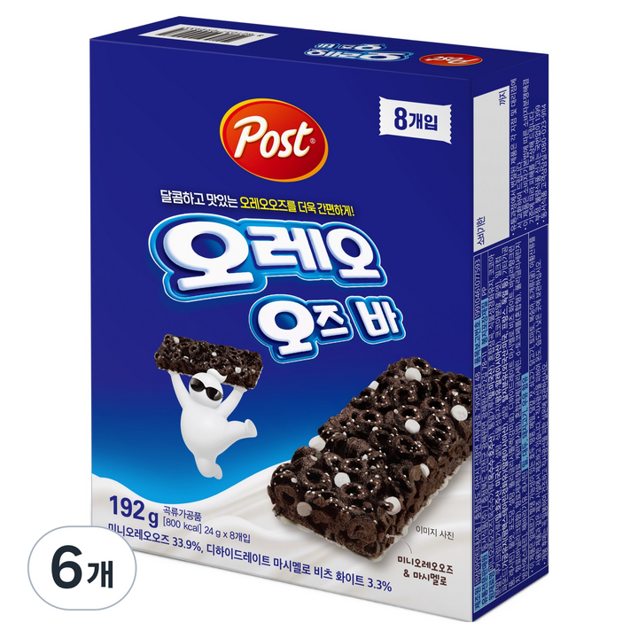 포스트 오레오 오즈바 8p, 192g, 6개