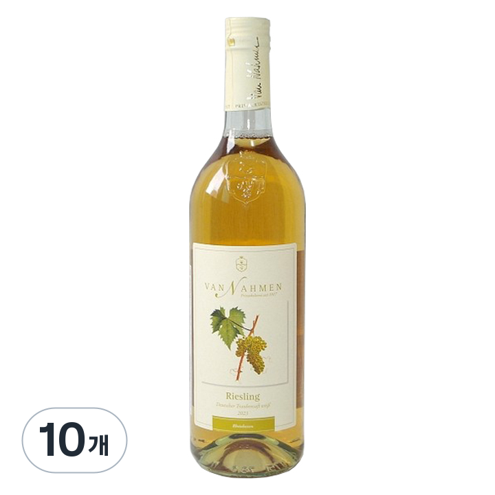 반나멘 유기농 리즐링 백포도 주스, 750ml, 10개