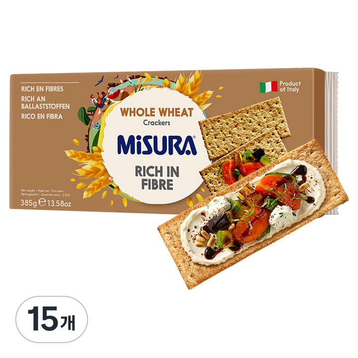 미주라 통밀 크래커, 385g, 15개