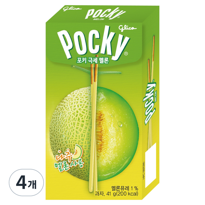 포키 극세 멜론, 41g, 4개
