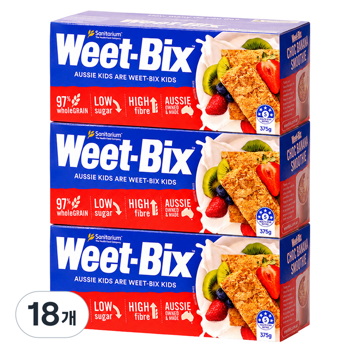 위트빅스 오리지날 시리얼, 375g, 18개