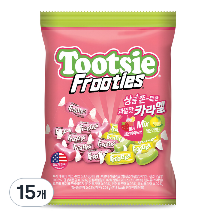 투시 후르티 믹스 카라멜, 402g, 15개