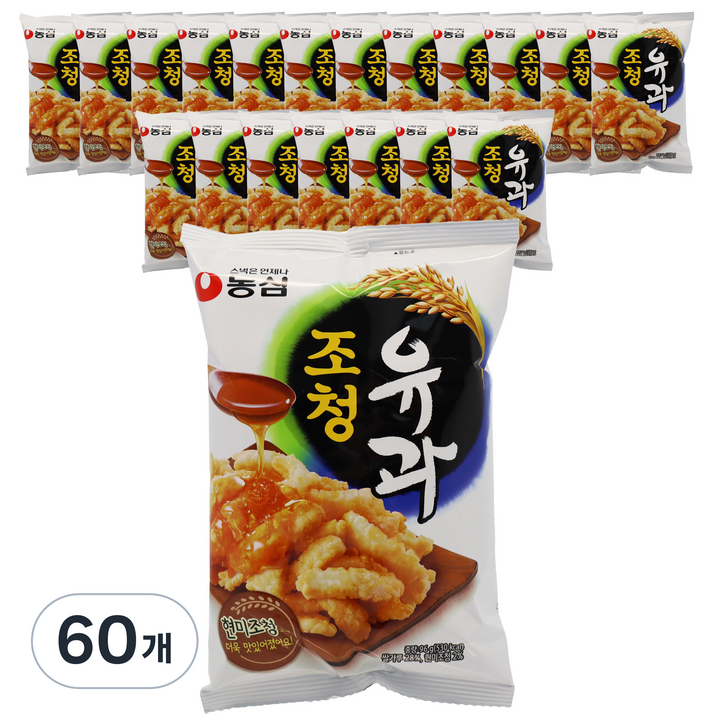 농심 조청유과, 96g, 60개